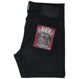 Naked & Famous Denim - Black Cobra Stretch Selvedge Size 34